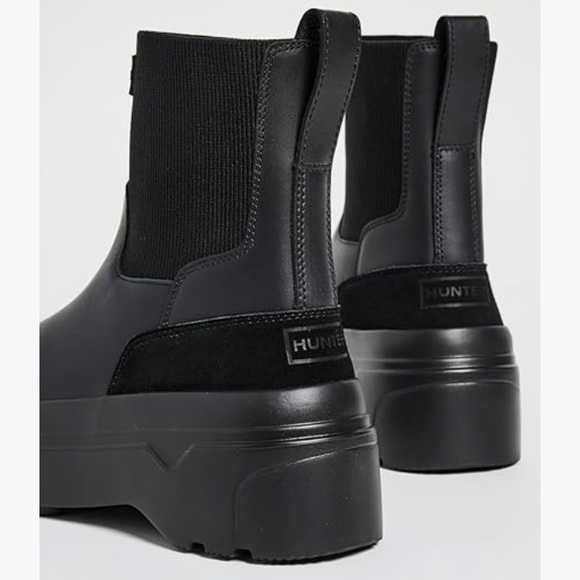 HUNTER Explorer Flatform Chelsea Boots Leather 864mn New in box 8 - Picture 5 of 11